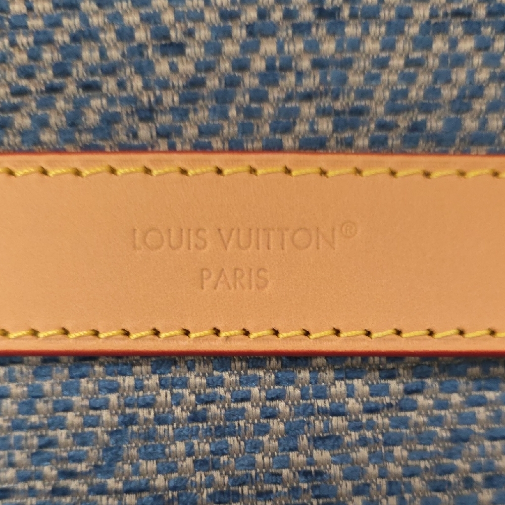 New Louis Vuitton Tan Vachetta Leather Strap with Yellow Stitching and Red Edge